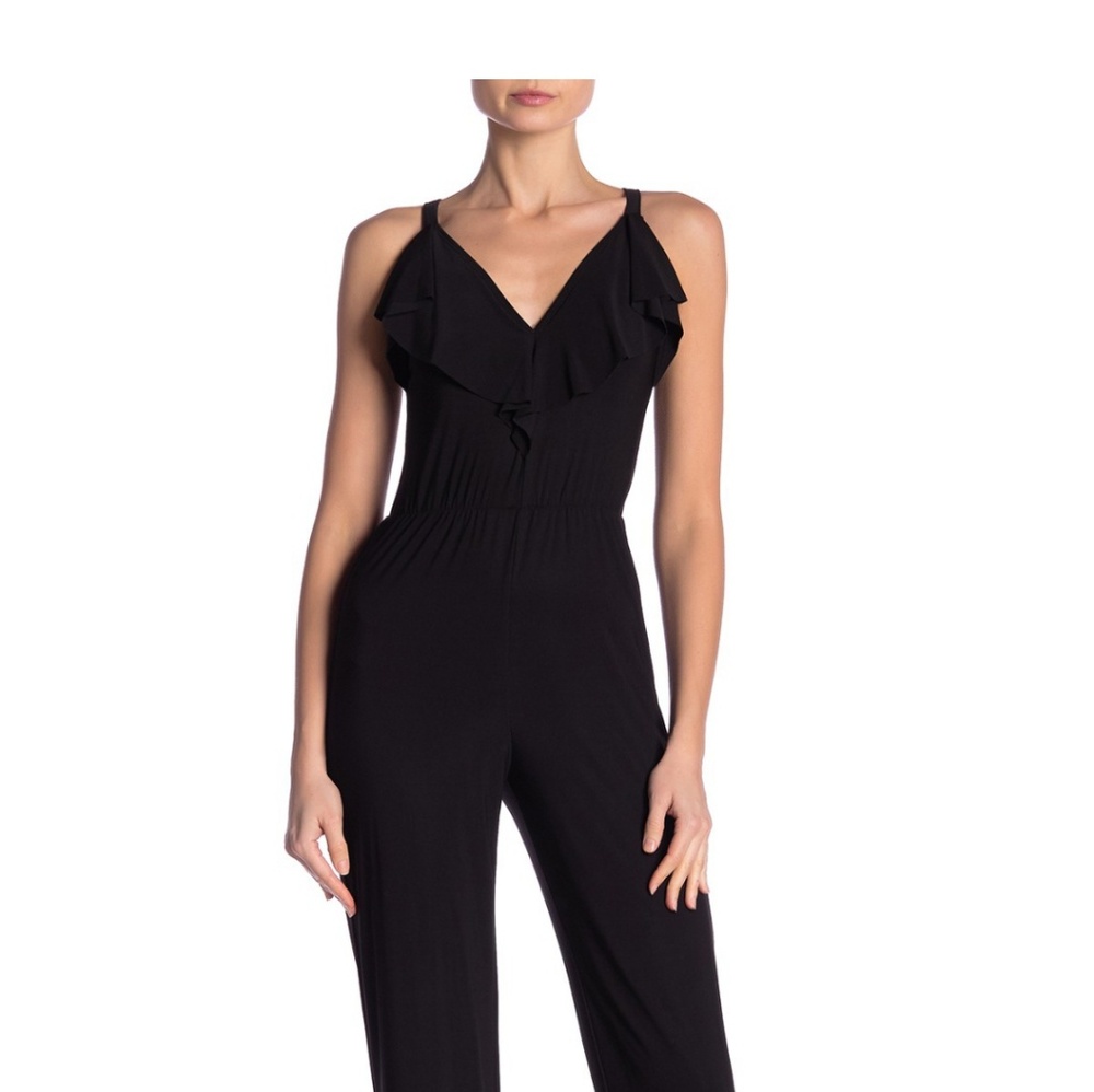 ๐NWT BEBE Ruffle Stretch Jumpsuit ๐ - Picture 2 of 7